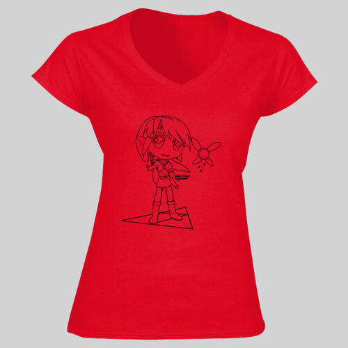 *Katie O'Kane* Link Design - Soft Style™ Women's V-Neck T-Shirt Thumbnail