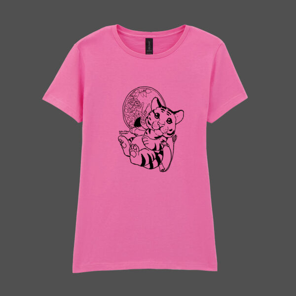 *Katie O'Kane* Original Tiger Design - Softstyle™ Women's T-shirt Thumbnail